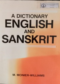 Image of A Dictionary, English and Sanskrit